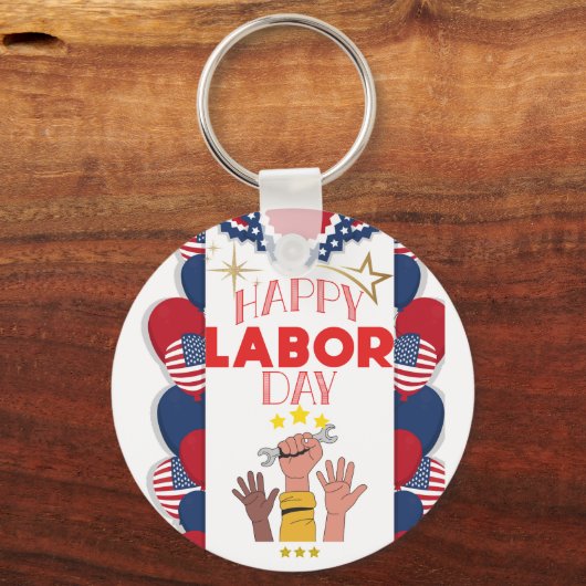 Arbeidsdag Sleutelhanger (Voorkant)