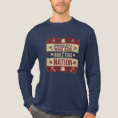 Arbeidsdag Tri-Blend Shirt (Voorkant volledig)
