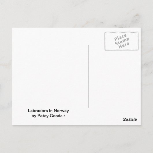 Arbeidskrachten in Noorwegen Briefkaart (Achterkant)