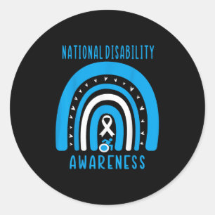 Arbeidsongeschiktheidsmaand Invaliditeit P Ronde Sticker