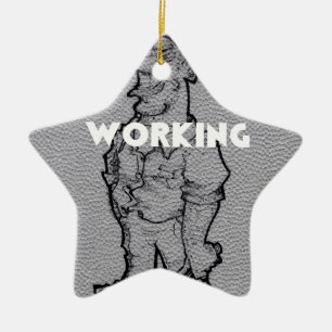 arbeidstijd keramisch ornament