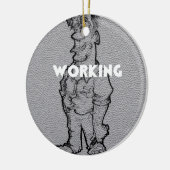 arbeidstijd keramisch ornament (Links)