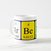 Arbenita nom de table périodique mug (Devant gauche)
