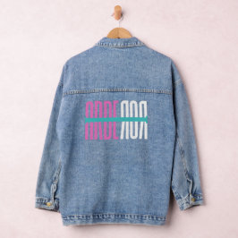 Arberor Brand Denim Jacket – Vetgedrukte Streetwea