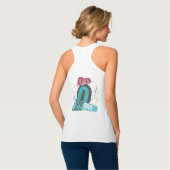 Arberor Flowy Racerback Tanktop voor dames (Volledige Achterkant)
