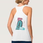 Arberor Flowy Racerback Tanktop voor dames (Achterkant)