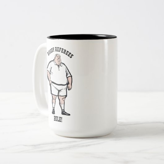 Arbitres de rugby Mug à deux tons (Devant gauche)