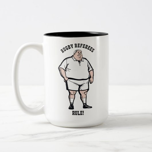 Arbitres de rugby Mug à deux tons (Gauche)