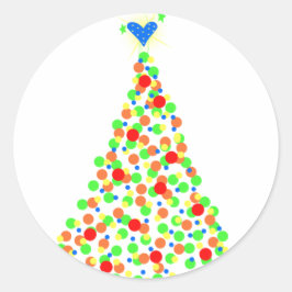 Árbol de Navidad Ronde Sticker