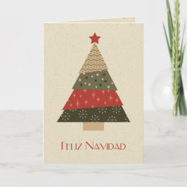 Arbol de Navidad Tarjeta de Felicitacion. Feestdagen Kaart