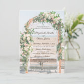 Arbor Beach Wedding Kaart (Staand voorkant)
