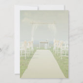 Arbor Beach Wedding String Lights Kaart (Achterkant)