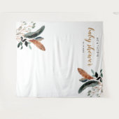 ARBOR Boheemse Veer Groenery Baby Shower Wandkleed (Voorkant (horizontaal))