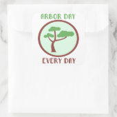 Arbor Day Chaque Jour Stickers Carrés (Sac)