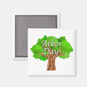Arbor Day Holiday Magneet (Voorkant / Achterkant)