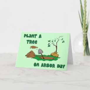 Arbor Day-plante une carte d'arbre