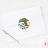 Arbor Day Ronde Sticker (Envelop)