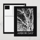 arbor-day-spookboom briefkaart (Voorkant / Achterkant)