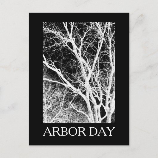 arbor-day-spookboom briefkaart (Voorkant)