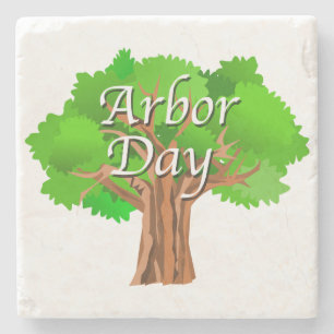 Arbor Day Tree-feestdag Stenen Onderzetter