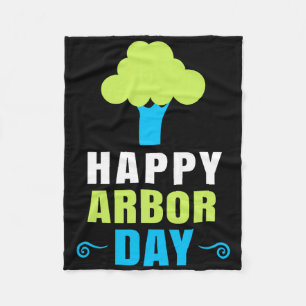 Arbor Day Tree Hugger Tree zorg voor een gelukkige Fleece Deken