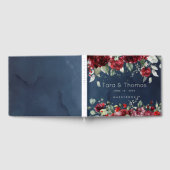 Arbor of Rozen Bruiloft Navy Blauw Gastenboek (Volledig)