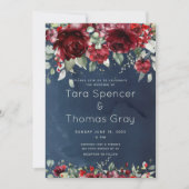 Arbor of Rozen Wedding Invitation Suite Kaart (Voorkant)