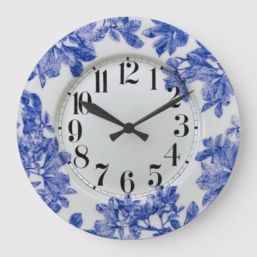 Arbor Plaque bleue Acryllique Horloge murale (Recto)