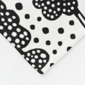 Arboretum 230715 - Zwart op wit Fleece Deken (Hoek)