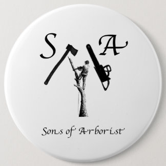 Arborist Arb Art kettingzaag Ronde Button 6,0 Cm