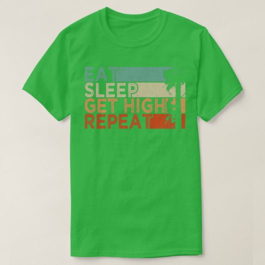 Arborist Eat Sleep Herhaal T-shirt (Design voorkant)