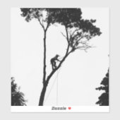 Arborist op het werk sticker (Vel)