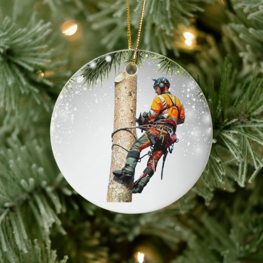 Arborist Tree Chirurgen koel Keramisch Ornament (Boom)