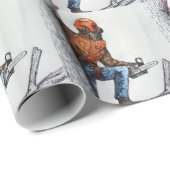 Arborist Tree Surgeon Cadeaupapier (Rol Hoek)