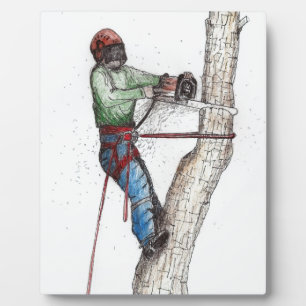 Arborist Tree Surgeon Fotoplaat