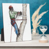 Arborist Tree Surgeon Fotoplaat (Zijkant)
