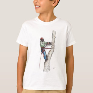 Arborist Tree Surgeon kerst presenteert xmas T-shirt