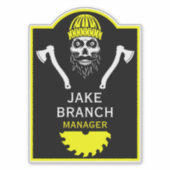 Arborist Tree Surgeon Sticker (Voorkant)