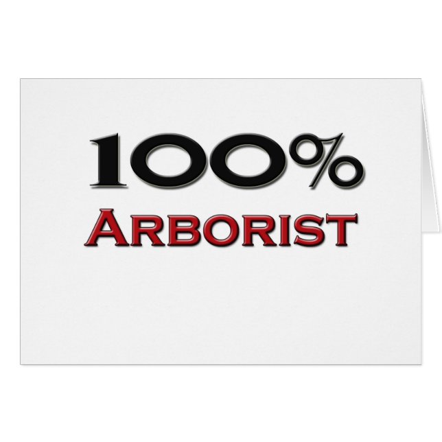 Arboriste de 100 pour cent (Devant horizontal)