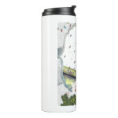 Arboristisch kettingzaag - chirurg met kerstmis thermosbeker (Gedraaid links)