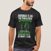 Arboristisch Man Lumberjack Tree Klimaatveranderin T-shirt (Voorkant)