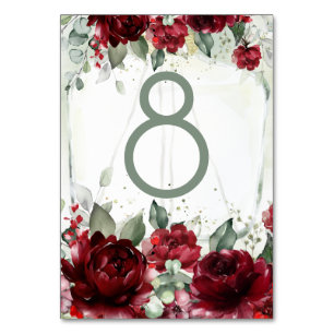 Arbour De Mariage Rose Carte Numéro De Table
