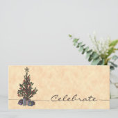 Arbre, 9,25"" invitation x4 (Debout devant)