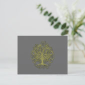 Arbre à balayage or sur carte de réponse Mariage g (Debout devant)