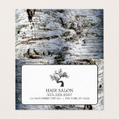 Arbre à bouleau rustique, carte de rendez-vous (Extérieur déplié)