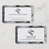 Arbre à bouleau rustique, carte de rendez-vous (Devant / Derrière)