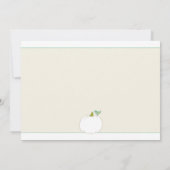 Arbre à citrouille blanc Invitations (Dos)