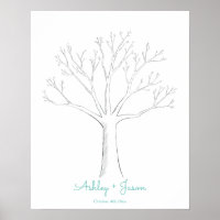Arbre à doigts mariage livre d'or alternative