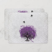 Arbre à feuilles cardiaques Oiseaux Vintages RSVP (Devant / Derrière)