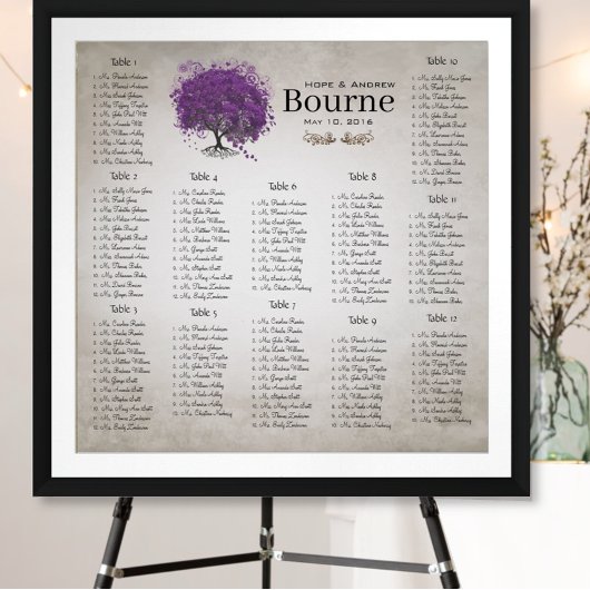 Arbre à feuilles de coeur pourpre Tableau 12 Table